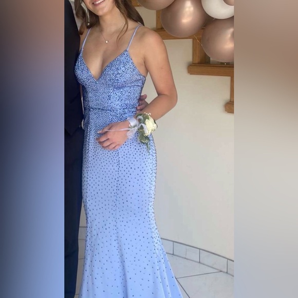 Faviana Light Purple Backless Dress - Picture 2 of 3